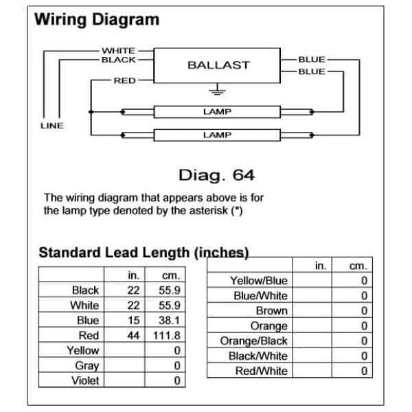 1 lamp ballast wiring diagram