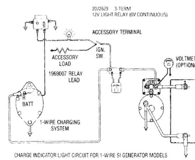 1 wire one wire alternator wiring diagram chevy