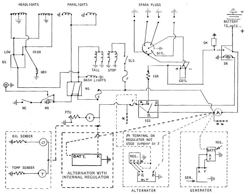 12 volt alternator wiring diagram