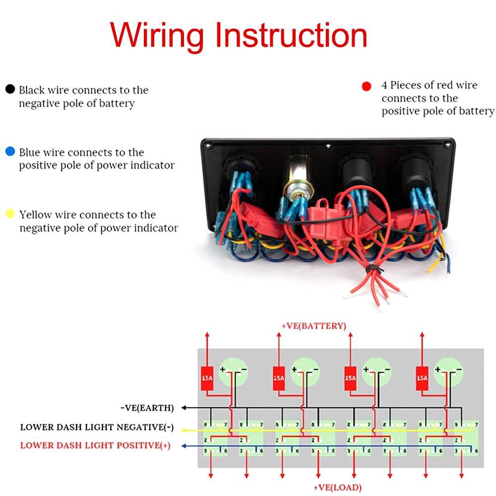 12 volt switch panel wiring diagram