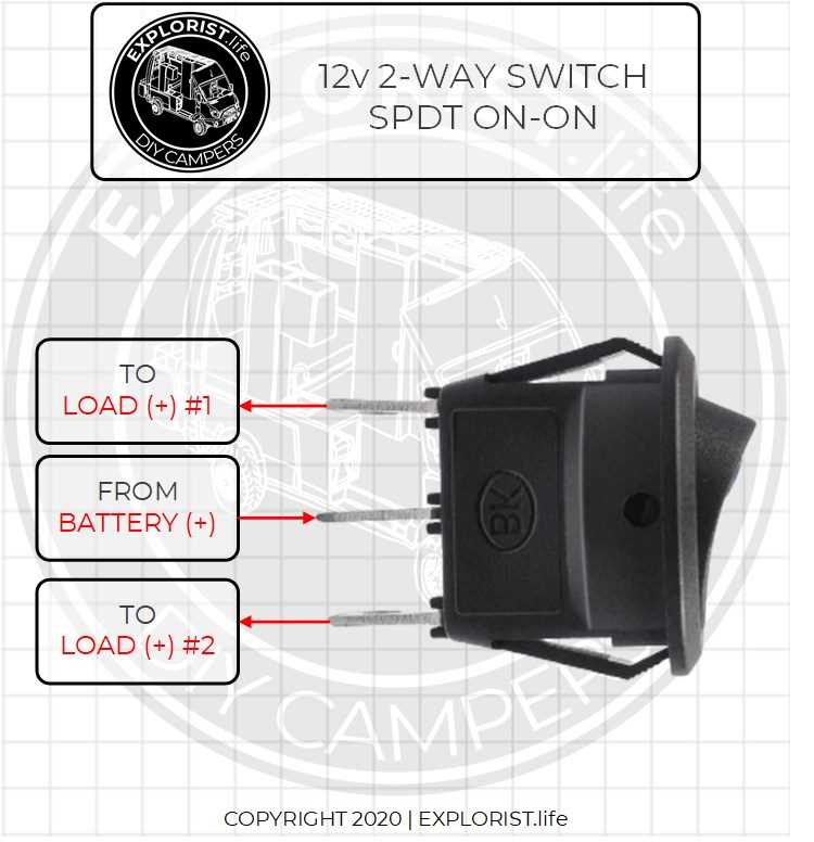 12v 2 way switch wiring diagram