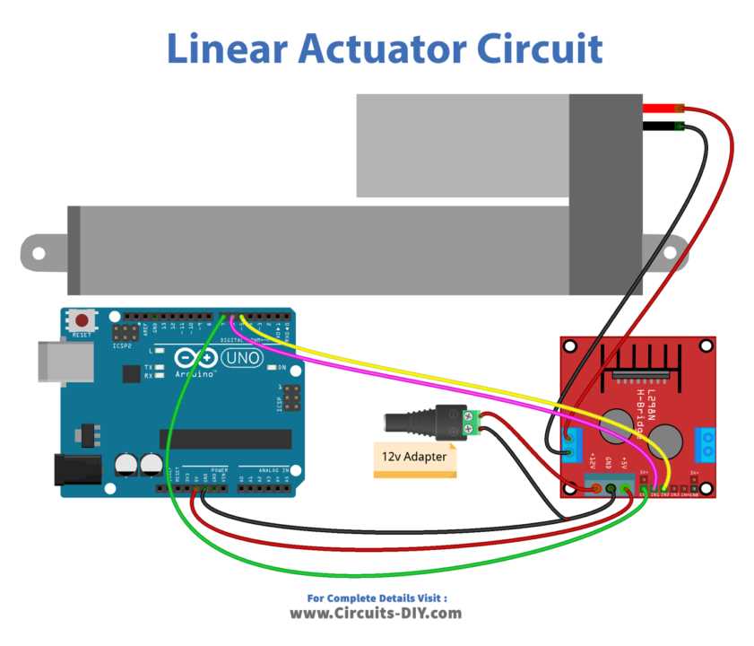 12v linear actuator wiring diagram