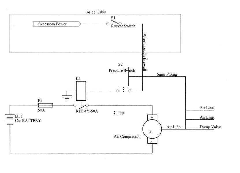 12v air compressor wiring diagram