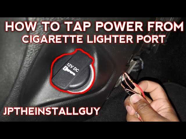 12v cigarette lighter plug wiring diagram