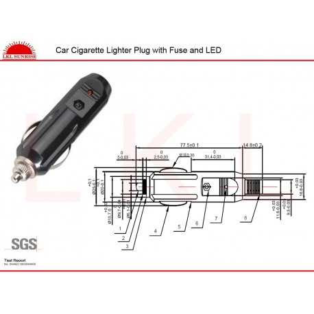 12v cigarette lighter plug wiring diagram