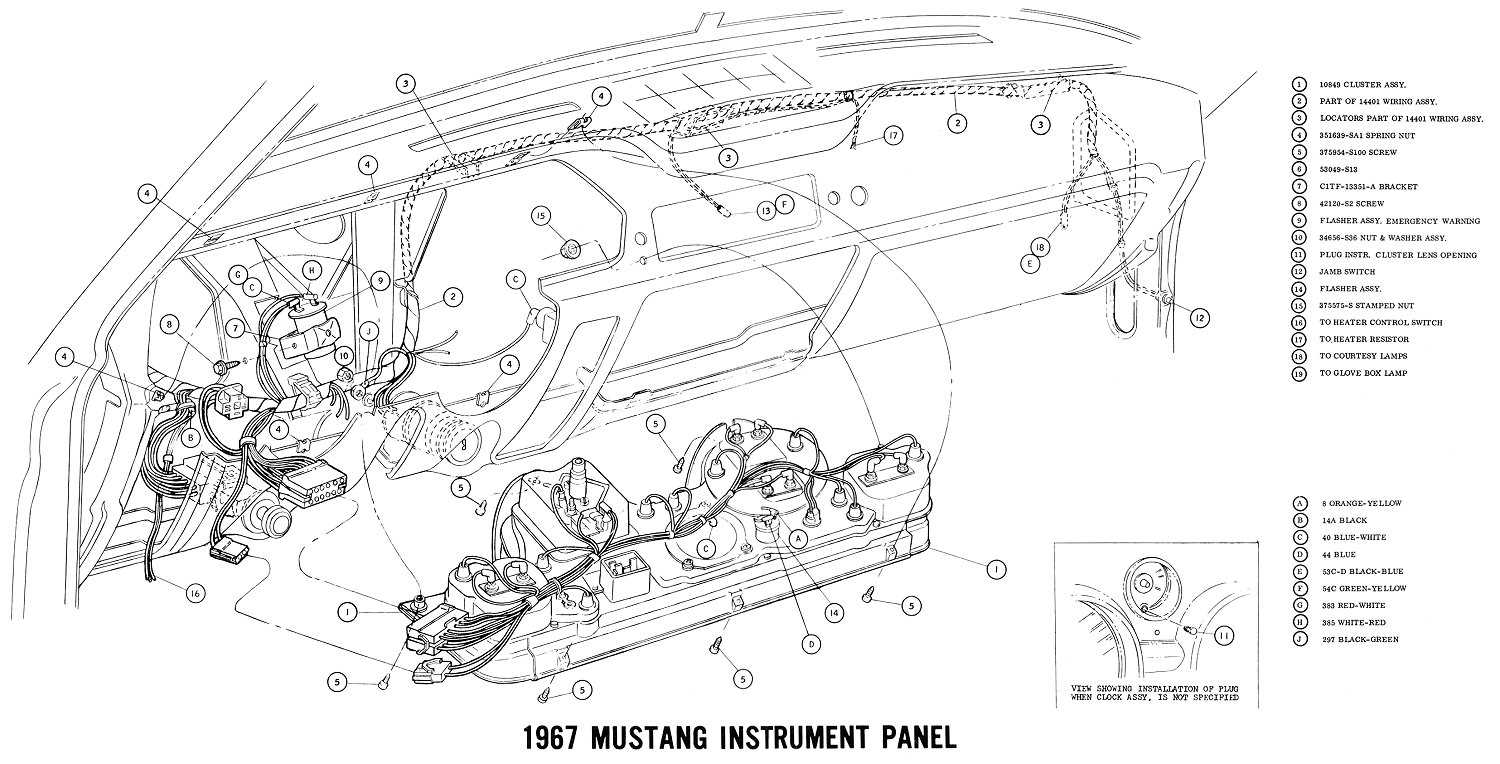 1968 mustang ignition switch wiring diagram