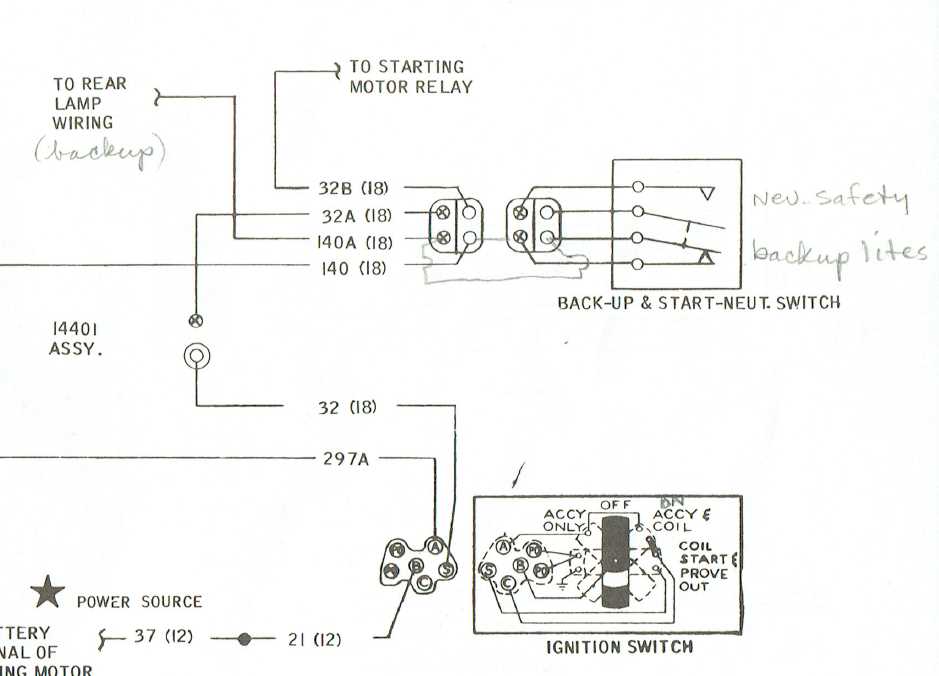 1968 mustang ignition switch wiring diagram