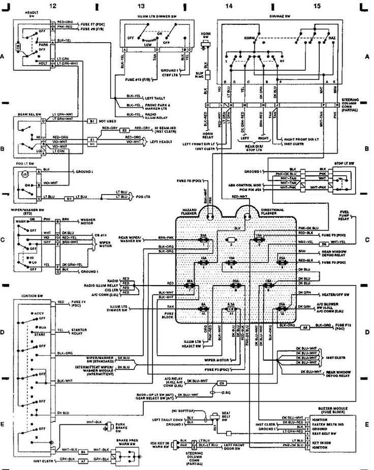 1987 jeep tach wiring to hei diagram