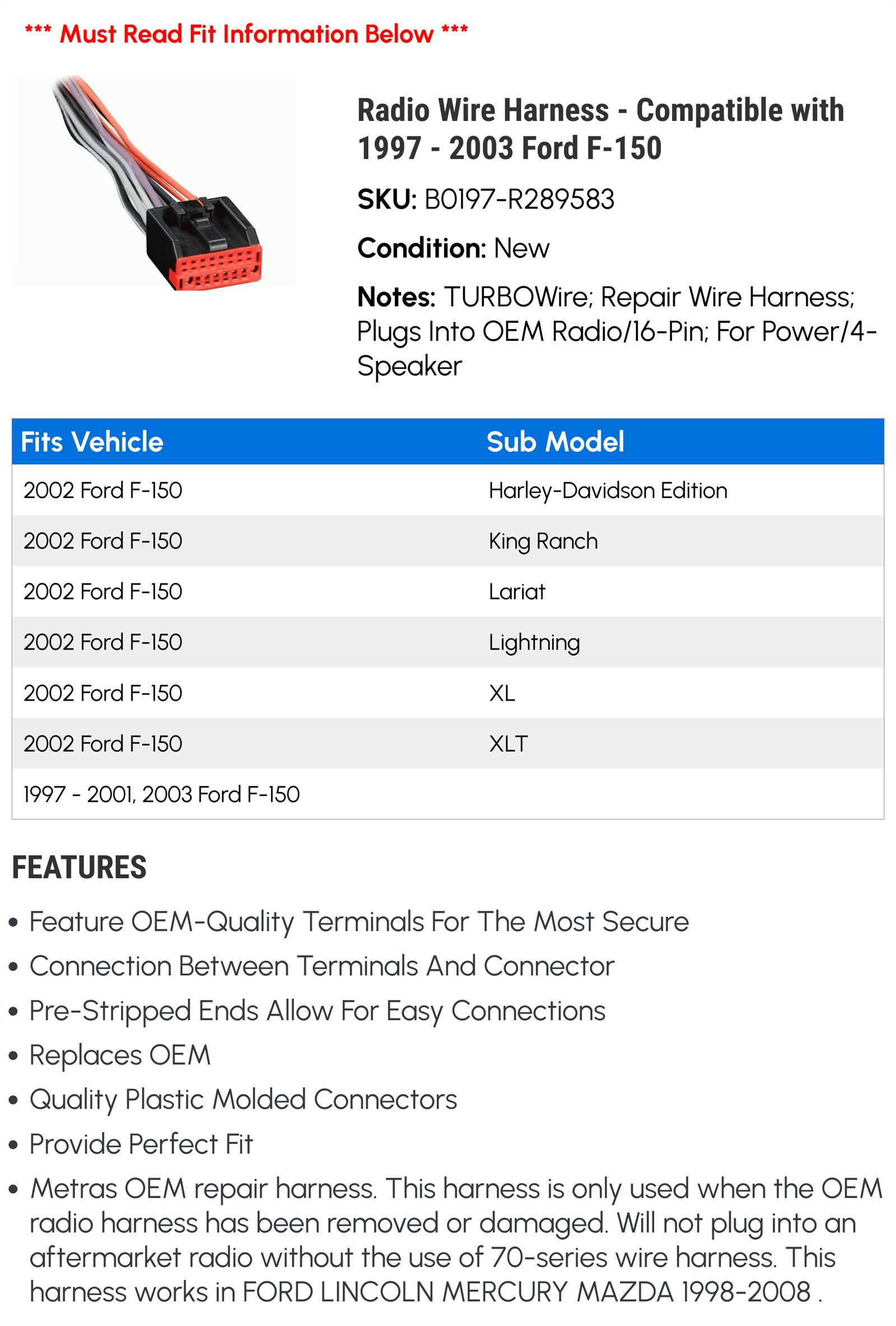 1994 ford f150 radio wiring diagram