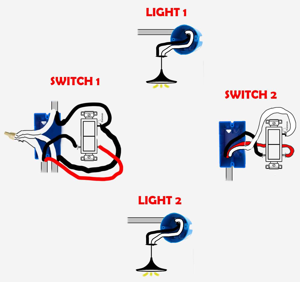 2 position switch wiring diagram