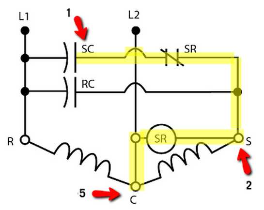 2 terminal capacitor wiring diagram