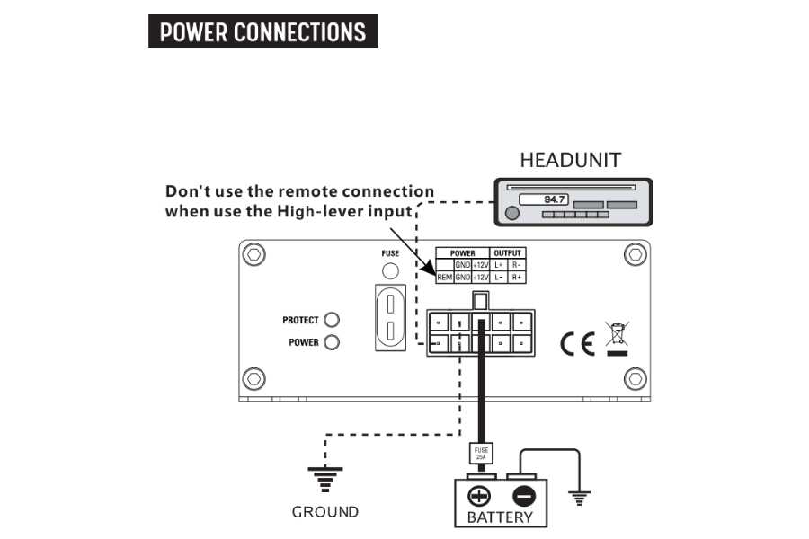 2 channel amp wiring diagram