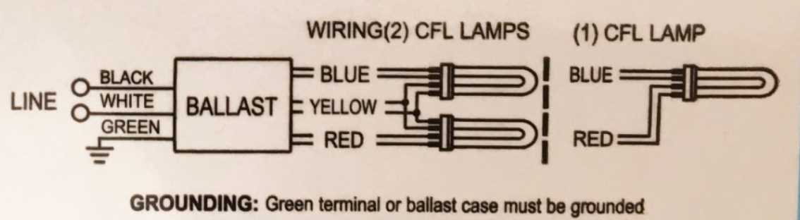 2 lamp ballast wiring diagram