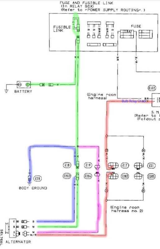 2 wire nissan alternator wiring diagram