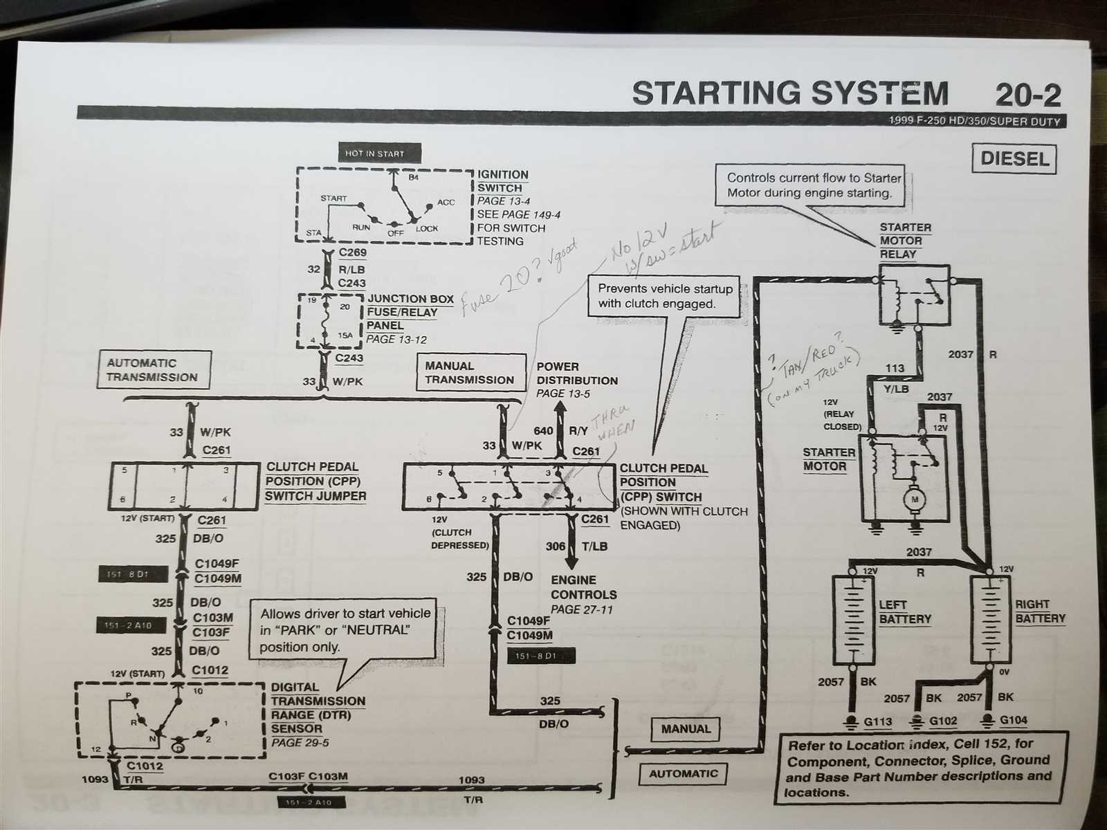 2000 7.3 powerstroke starter solenoid wiring diagram