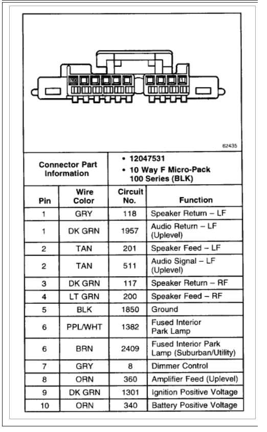 2000 silverado radio wiring diagram