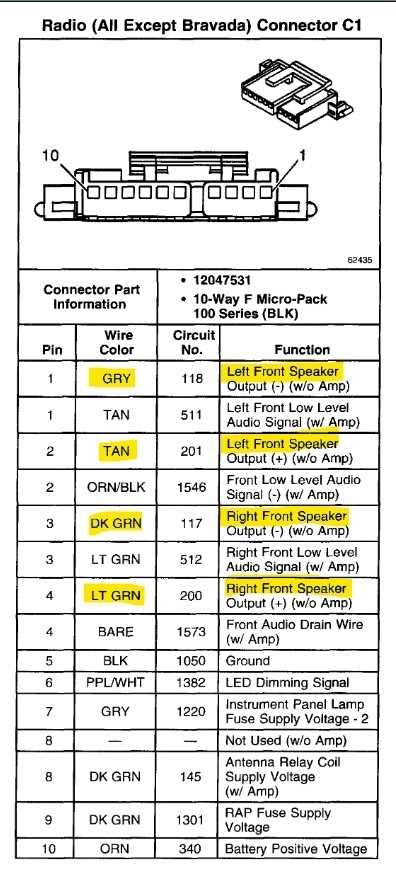 2001 suburban radio wiring diagram