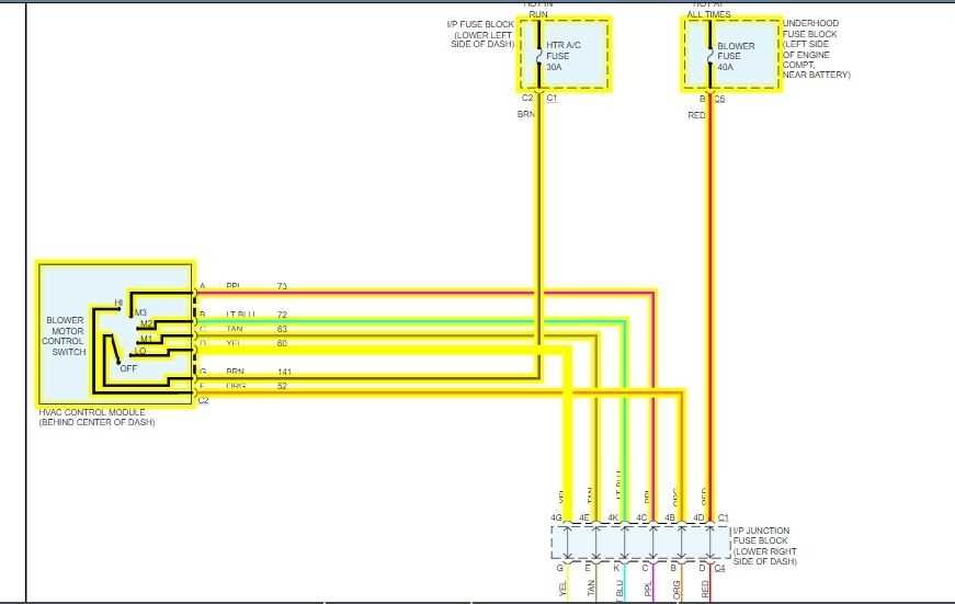 2005 chevy silverado blower motor resistor wiring diagram