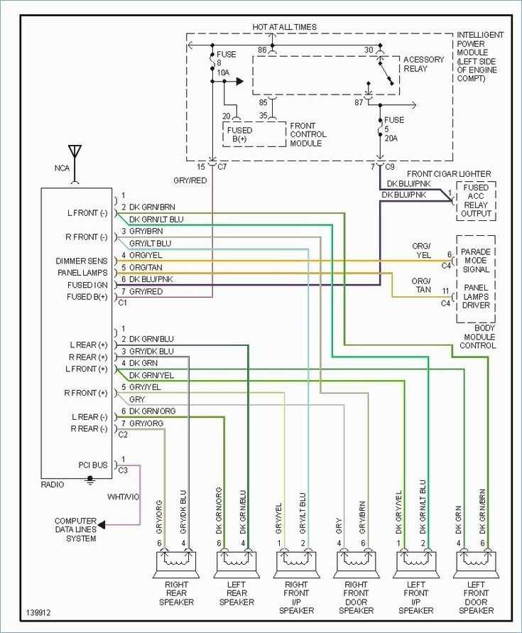 2005 dodge ram radio wiring diagram