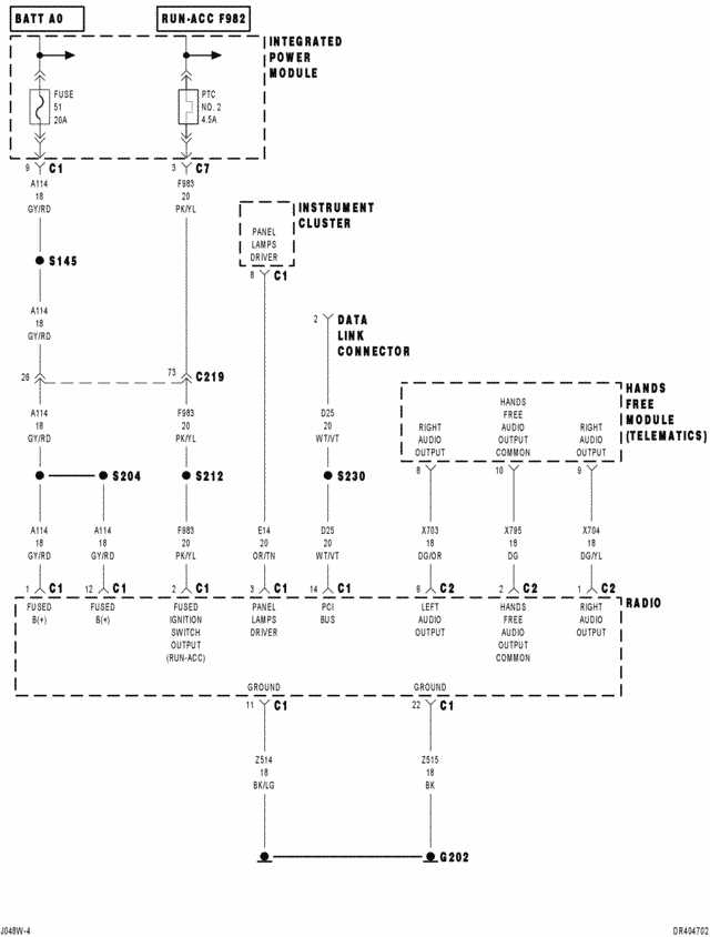 2005 dodge ram 1500 radio wiring diagram