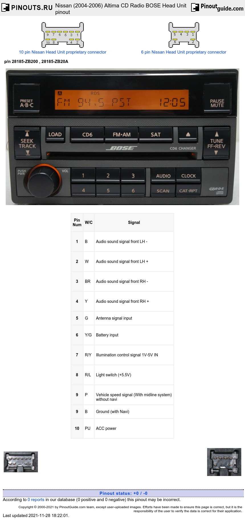 2005 nissan altima radio wiring diagram