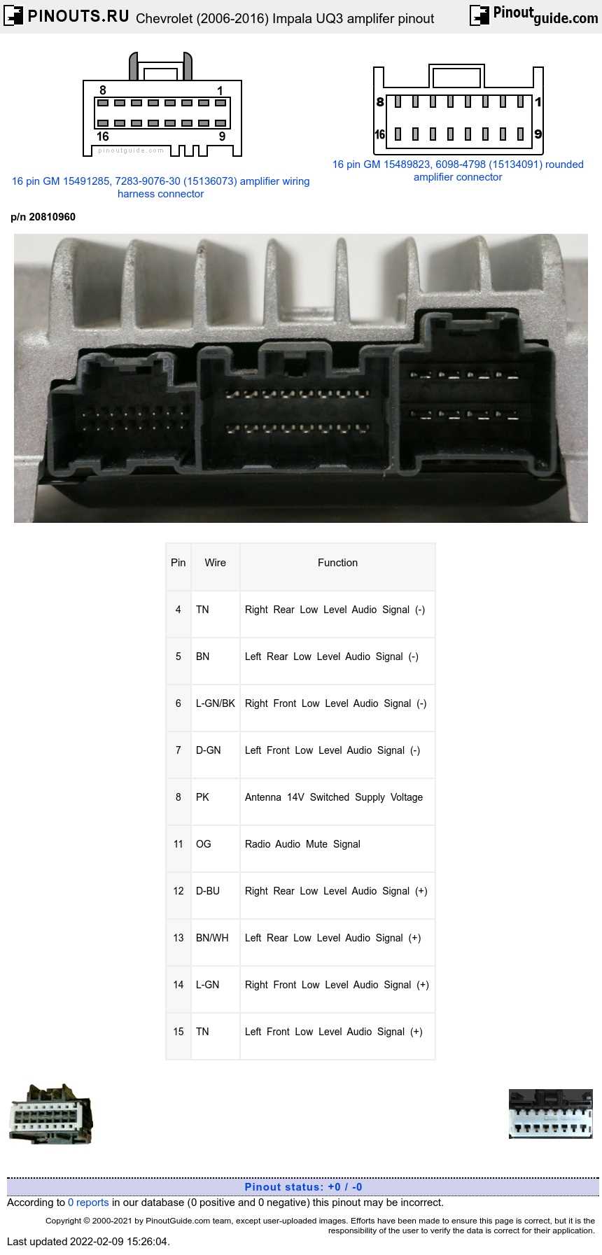 2006 chevy impala stereo wiring diagram