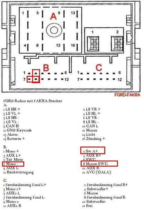 2007 ford explorer radio wiring diagram