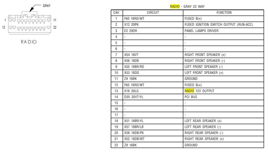 2007 jeep wrangler radio wiring diagram