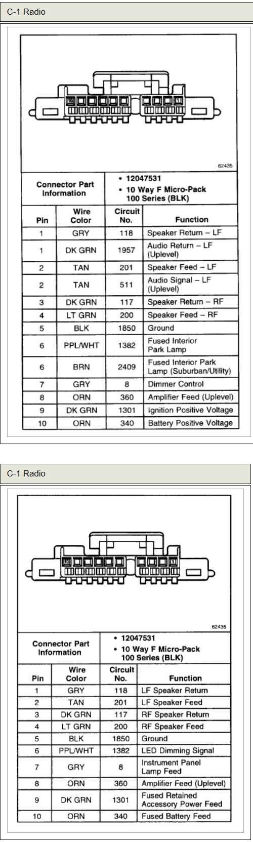 2008 chevy tahoe radio wiring diagram