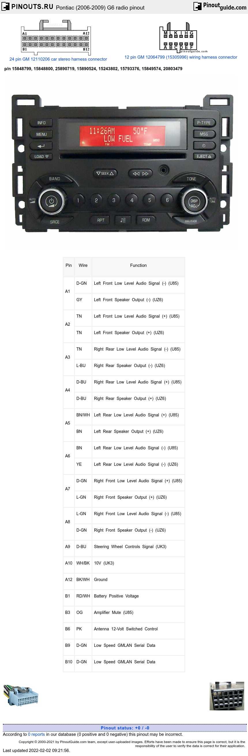 2008 pontiac g6 stereo wiring diagram