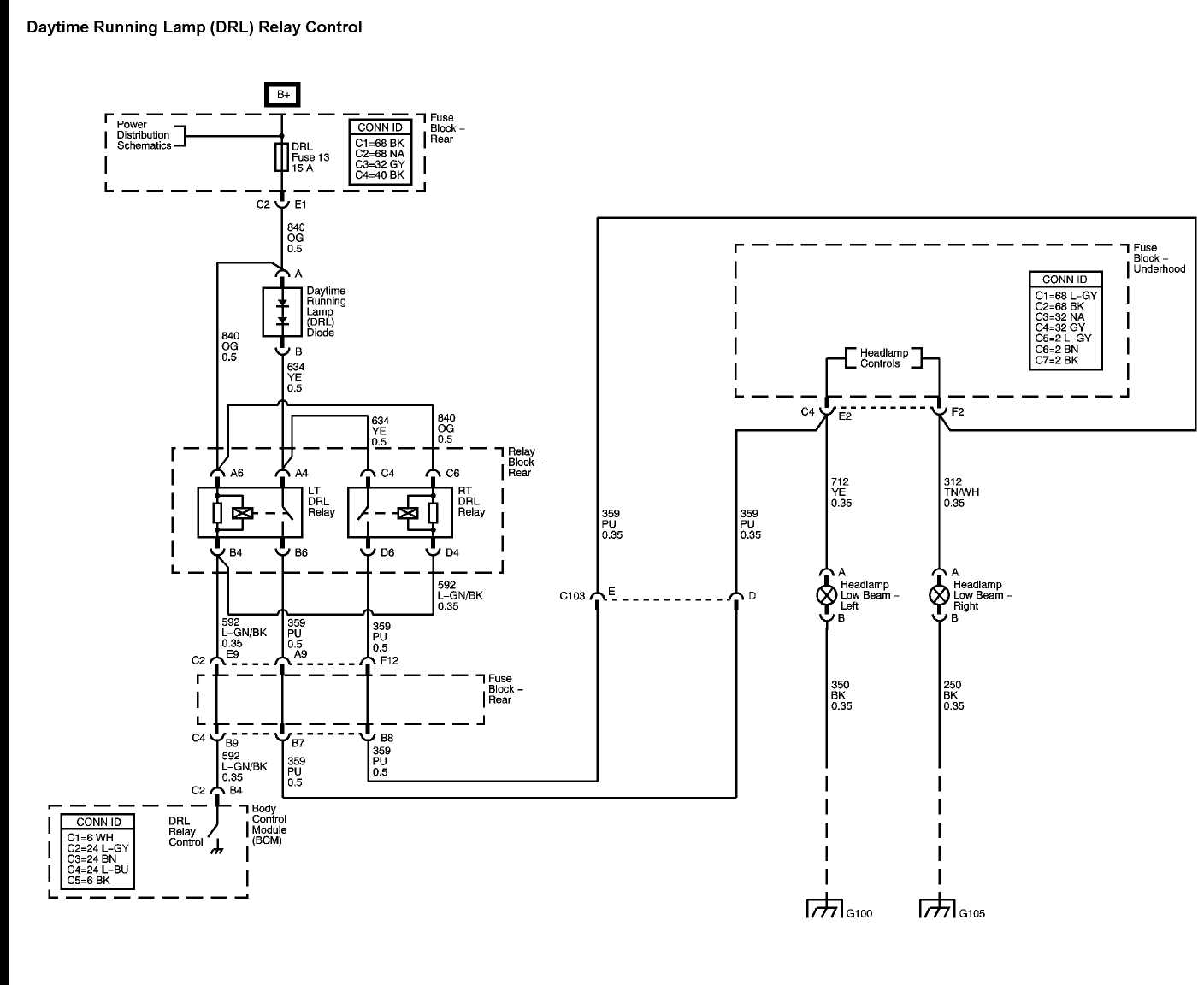 2008 silverado headlight wiring diagram