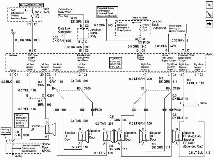 2010 silverado radio wiring harness diagram