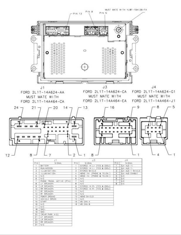 2014 ford focus radio wiring diagram