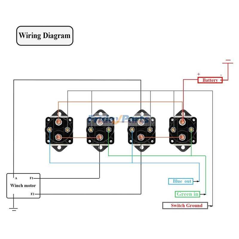 warn winch wiring diagram 4 solenoid