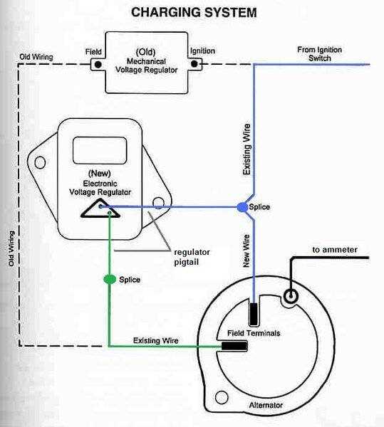 three wire alternator wiring diagram