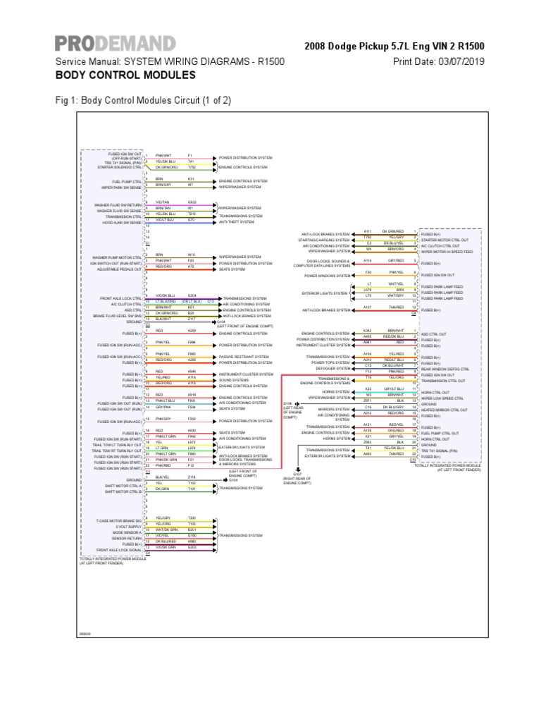 2008 dodge ram radio wiring harness diagram