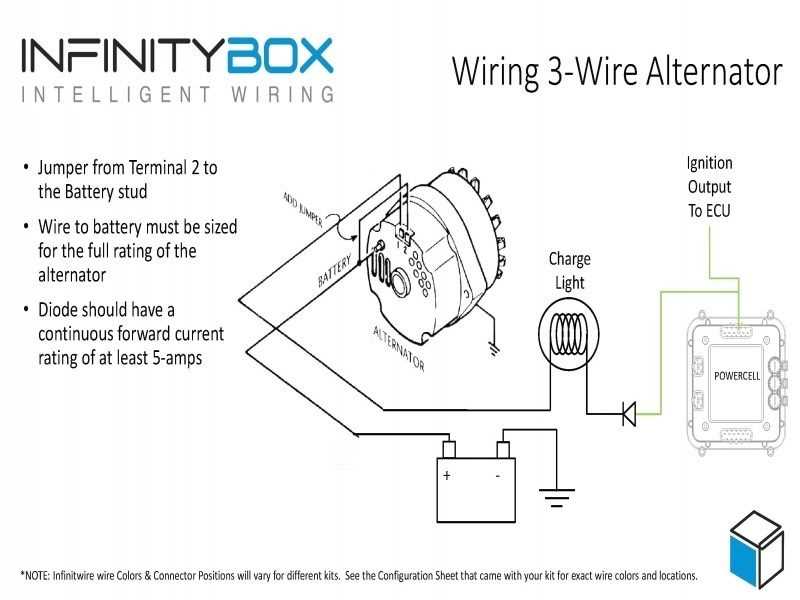 wiring diagram for one wire alternator