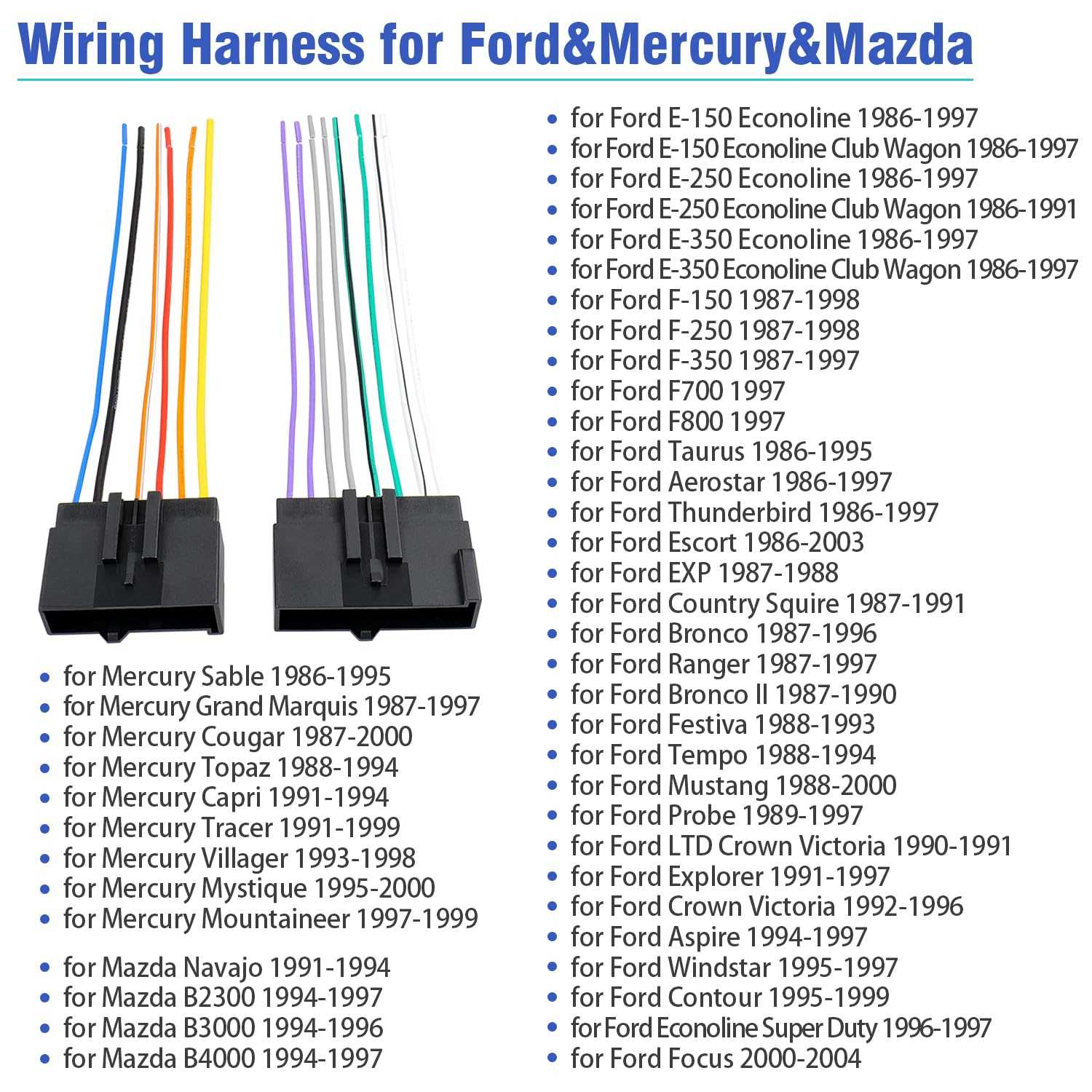 diagram ford stereo wiring color code