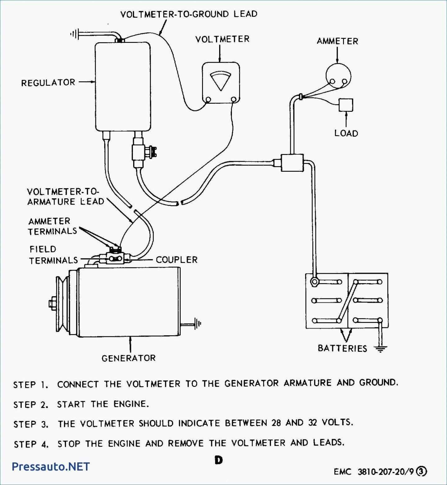 12 volt generator voltage regulator wiring diagram