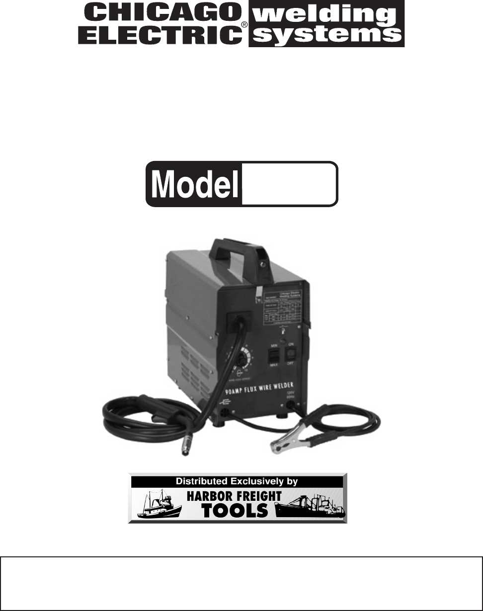 chicago electric 90 amp flux wire welder wiring diagram