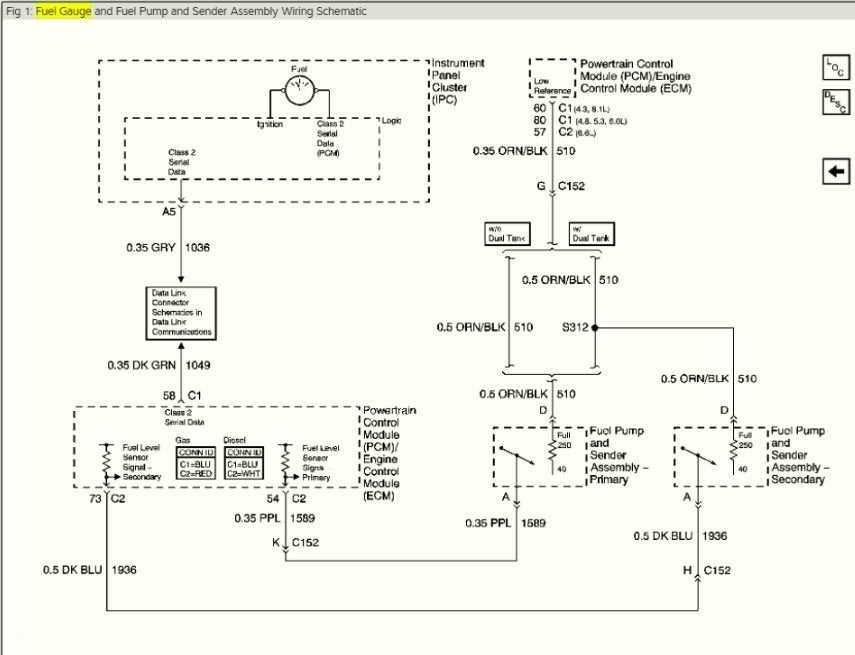 chevy silverado fuel pump wiring diagram