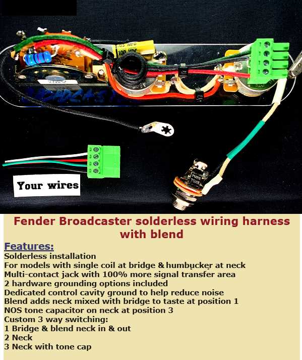 wiring diagram blend circuit telecaster series