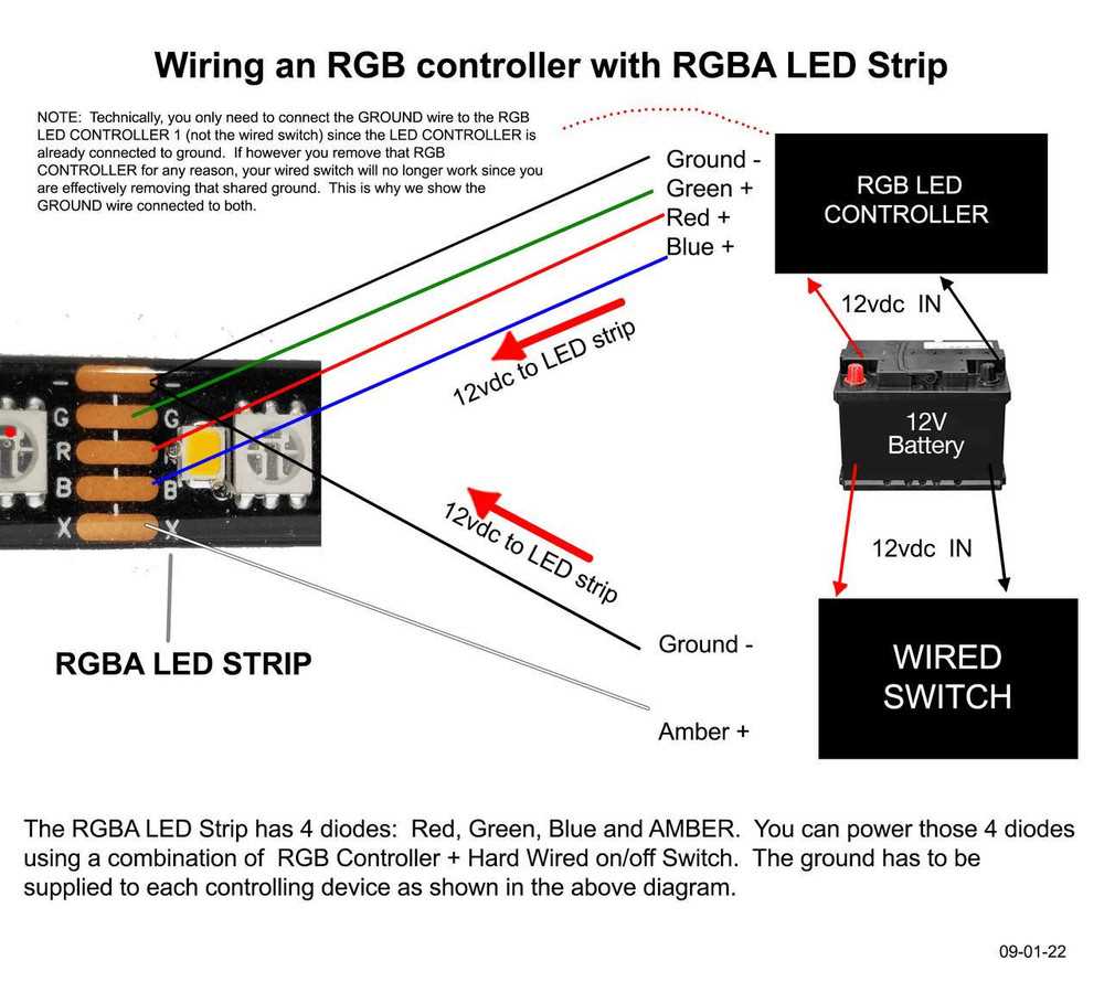 led lighting wiring diagram