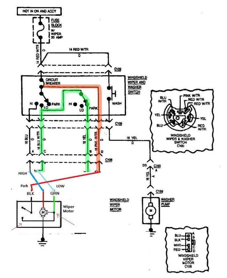 wiper switch wiring diagram