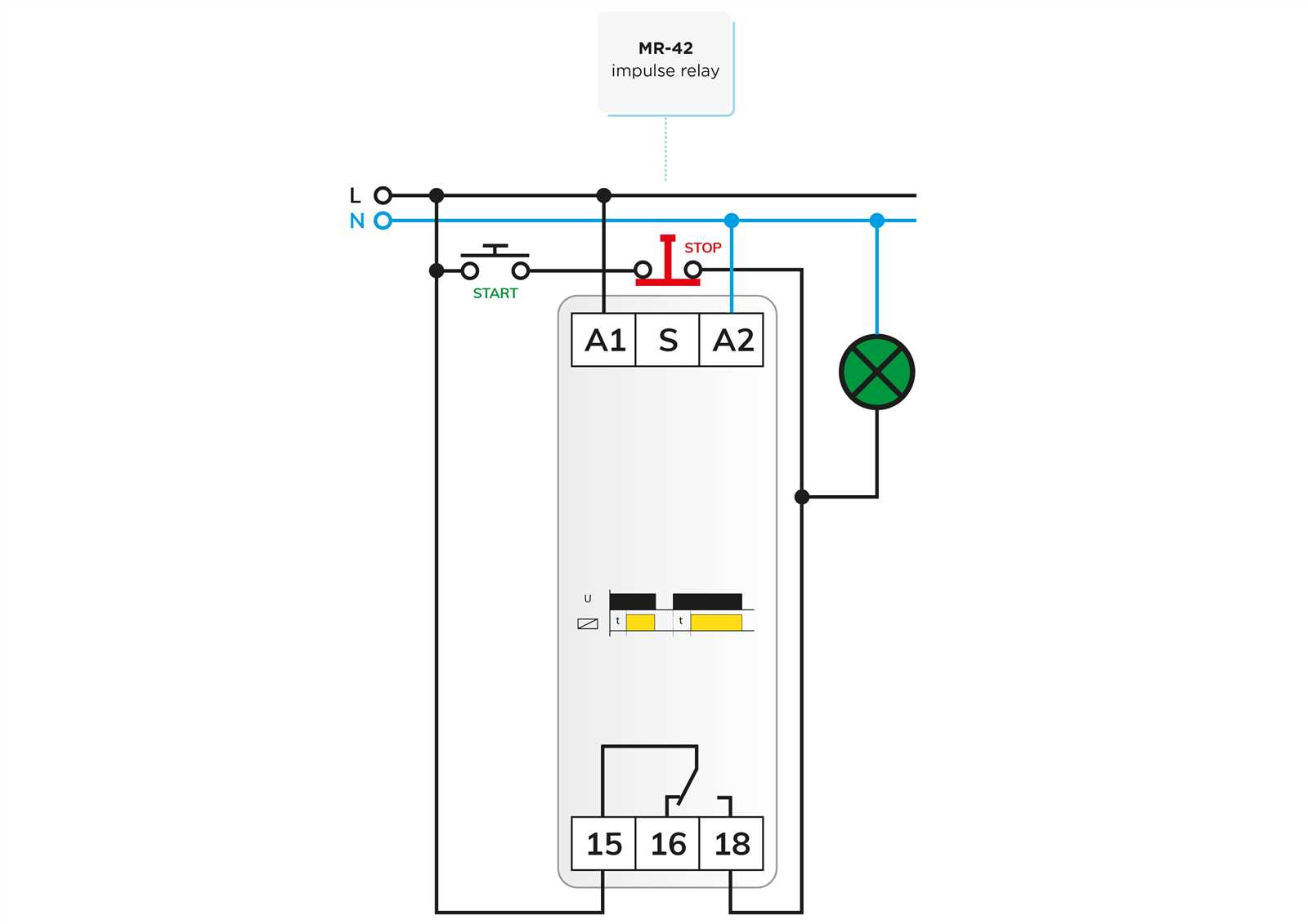 start stop push button wiring diagram