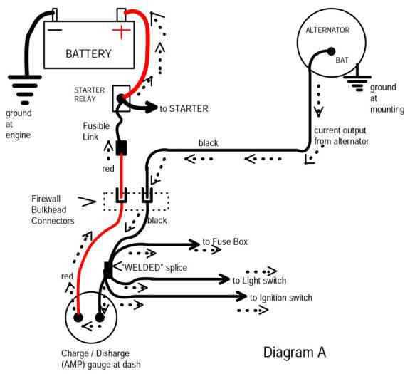 ford one wire alternator wiring diagram