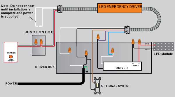 emergency light wiring diagram