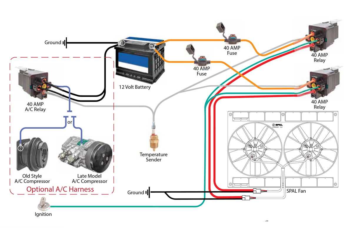 fan center relay wiring diagram