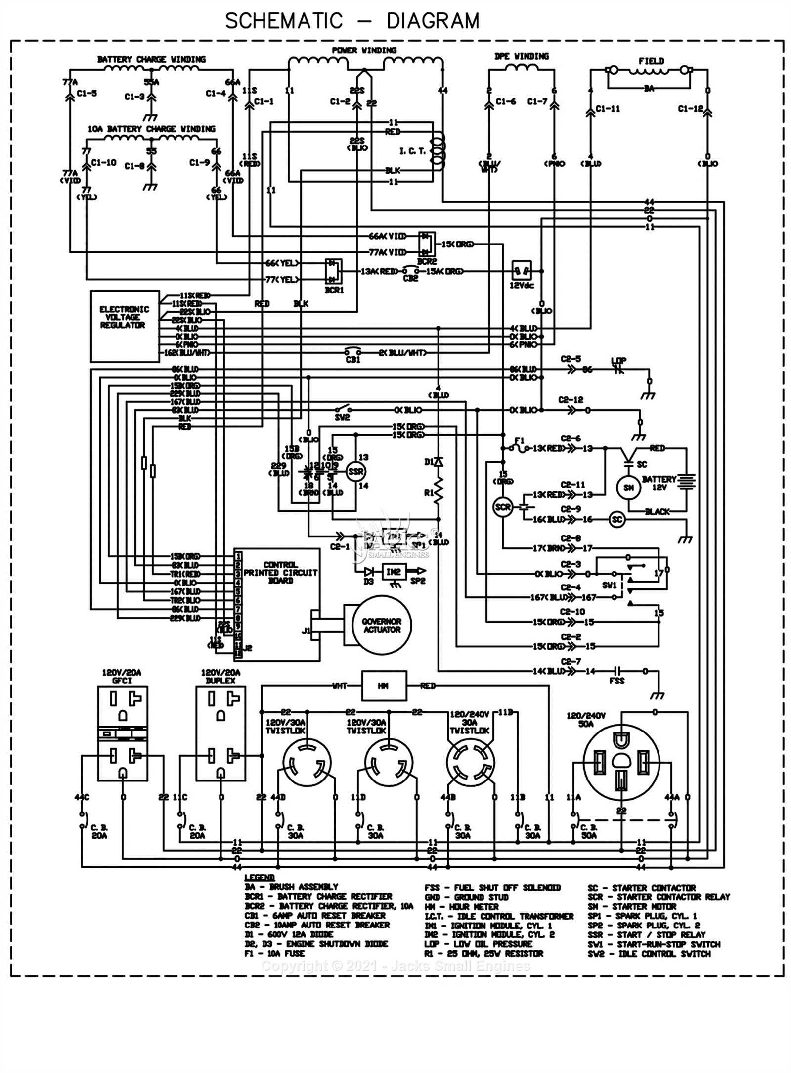 wiring diagram generac generator