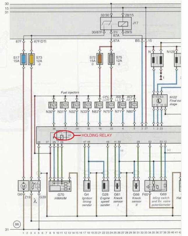 engine fuel injector wiring diagram